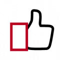 Icon of hand with thumb up
