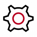 Icon showing a single cog