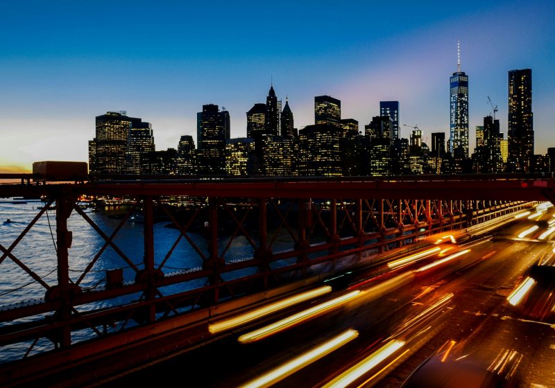 Image of speeding cars